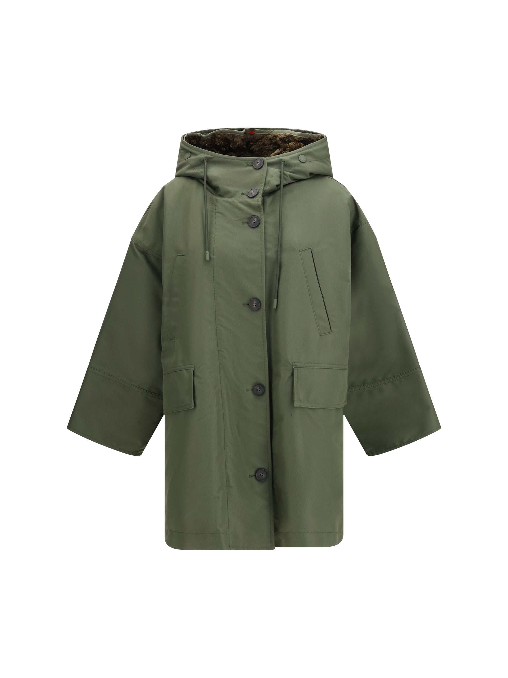 MAX MARA WEEKEND XL water-repellent canvas midi parka  