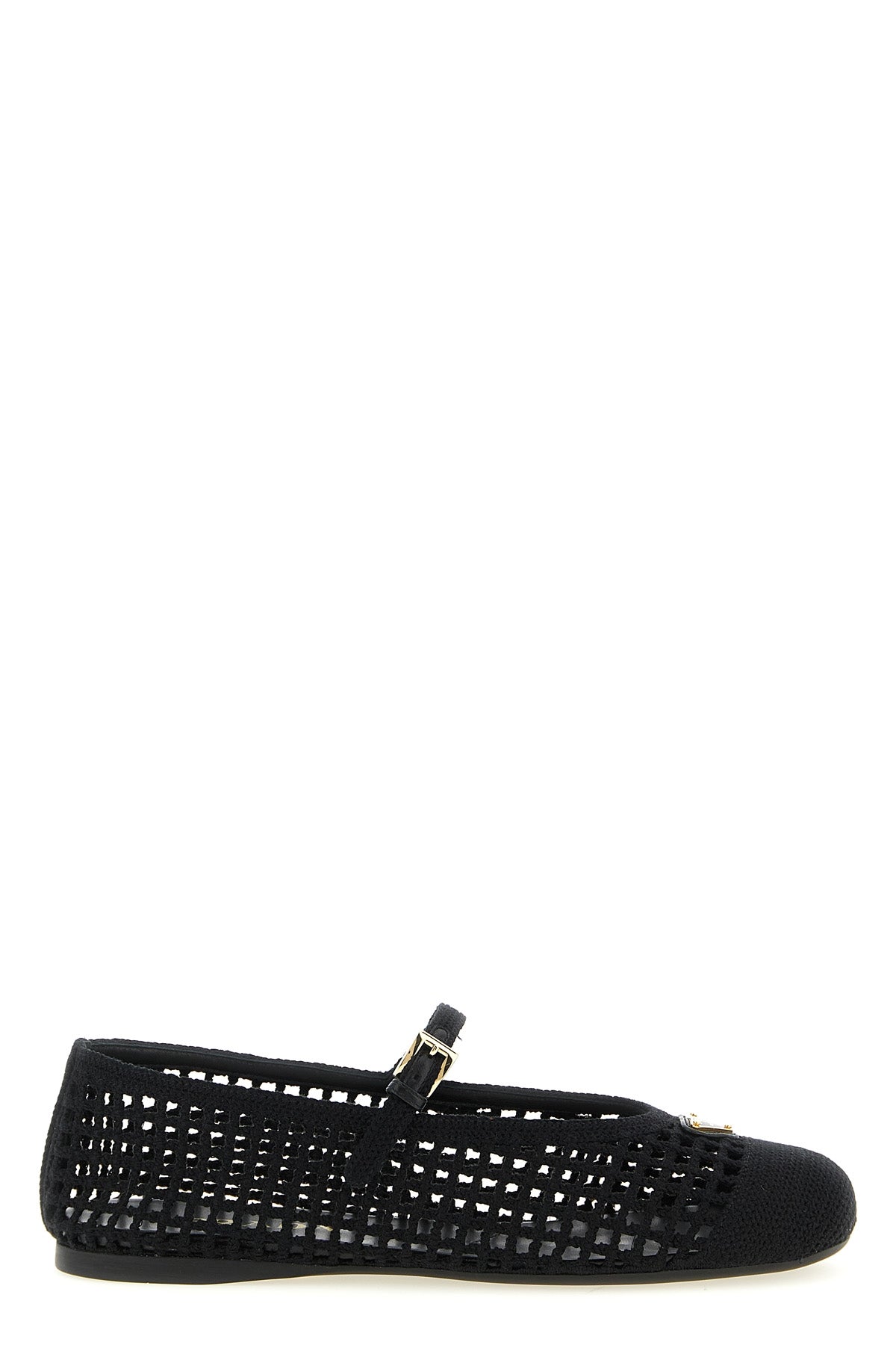 PRADA 36 crochet cotton ballet flats