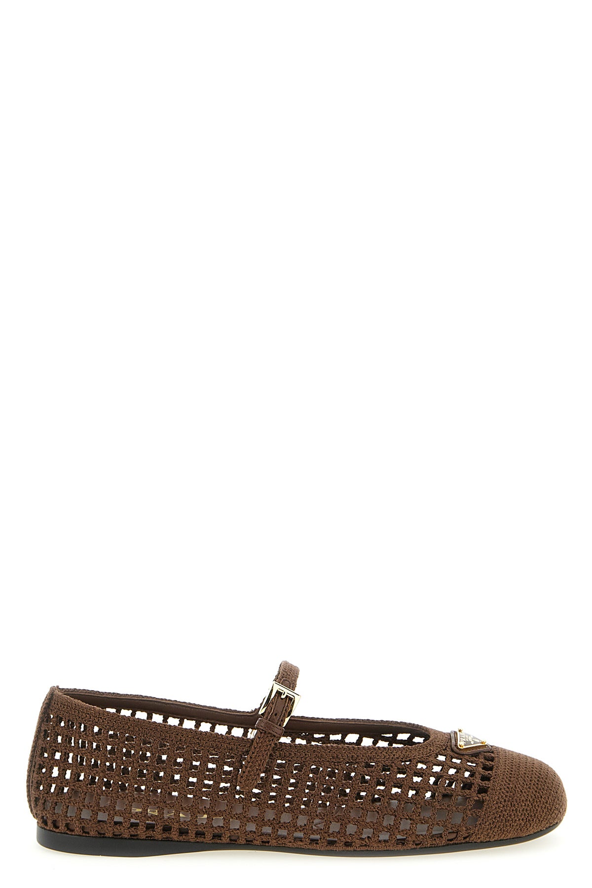 PRADA 36 crochet cotton ballet flats