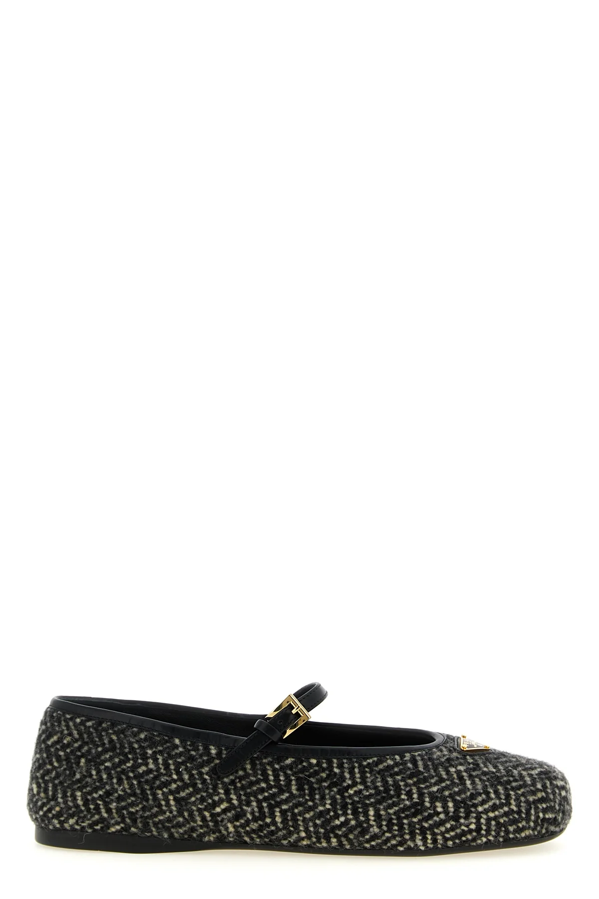 PRADA 36.5 prada ballet flats reinterpret the classic mary jane pattern through a sophistic