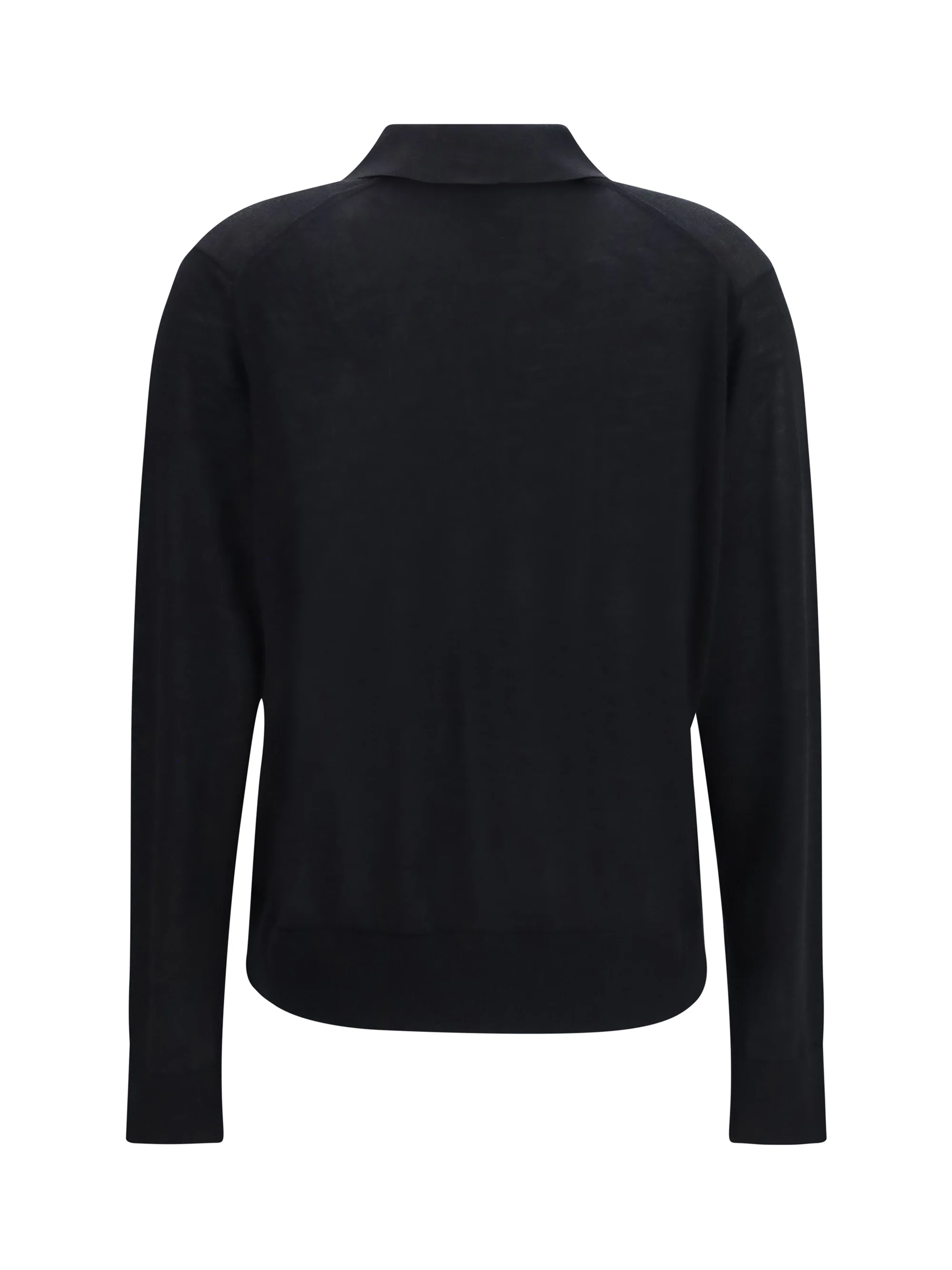 LOULOU DE SAISON L miles long-sleeve fine-knit polo