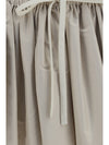 ruffled mini skirt with drawstring