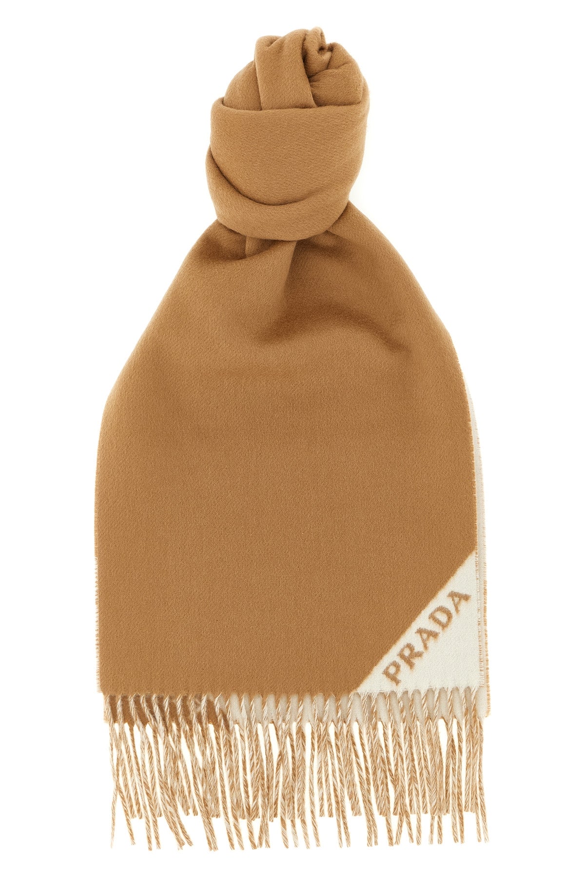 PRADA OS double-sided cashmere scarf