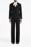 check double-breasted wool blazer