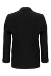 check double-breasted wool blazer