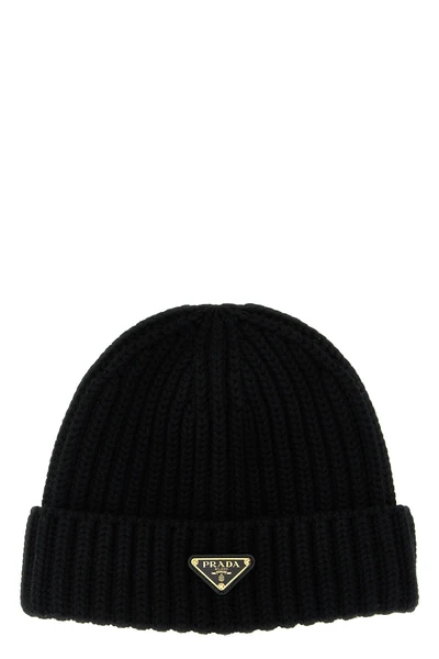 knitted virgin wool and cashmere beanie