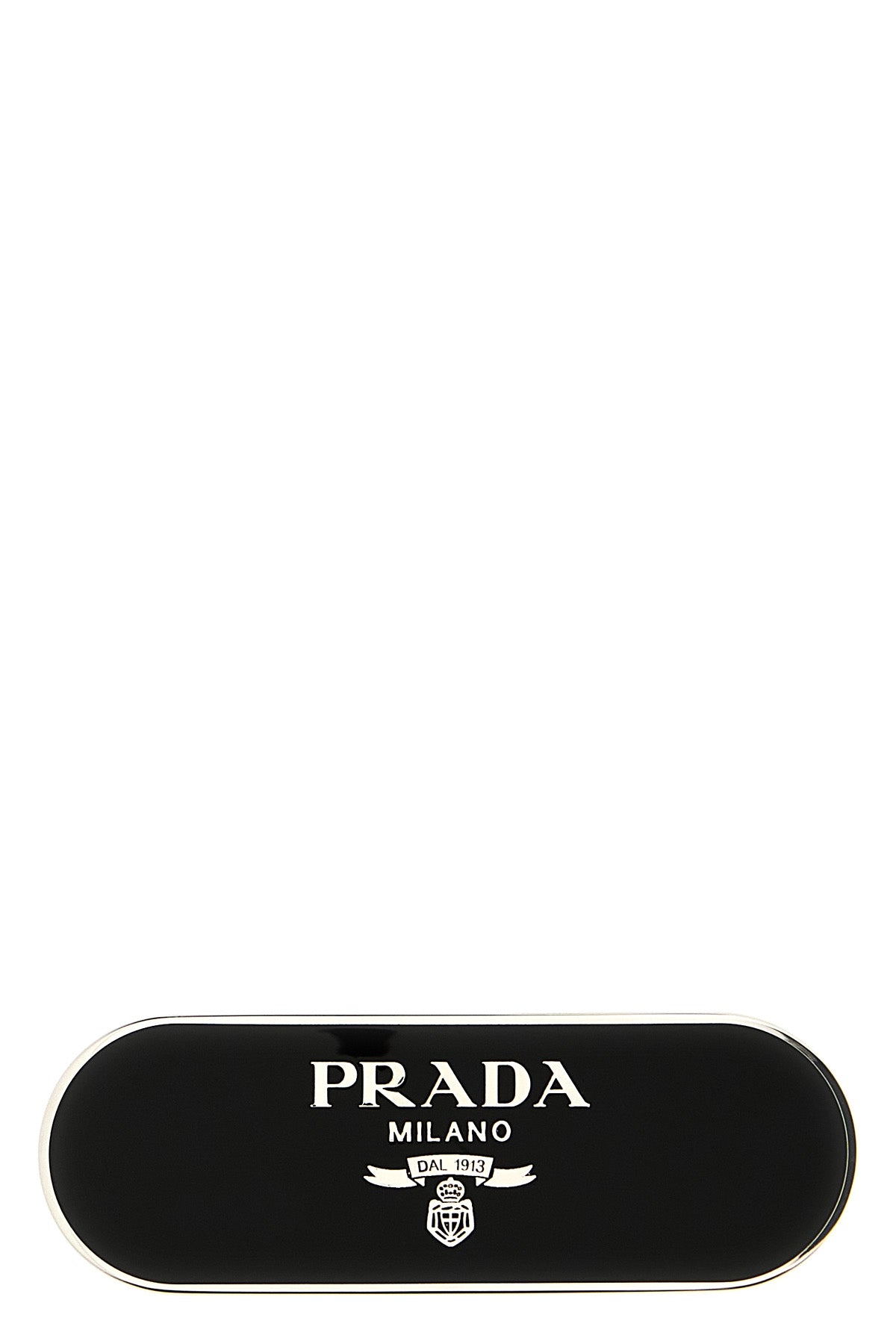 PRADA OS enameled metal hair clip