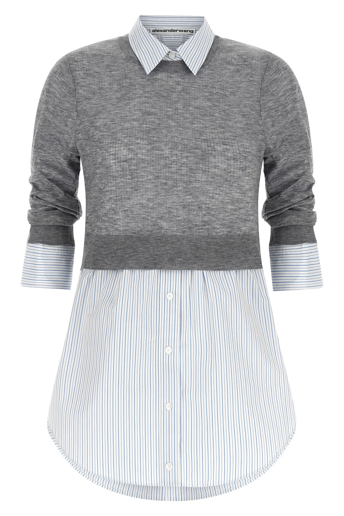 ALEXANDER WANG L the alexander wang shirt redefines the concept of layering through a flawless hy