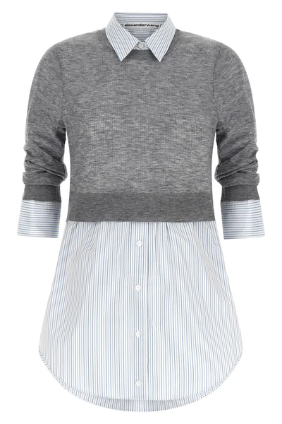 the alexander wang shirt redefines the concept of layering through a flawless hy