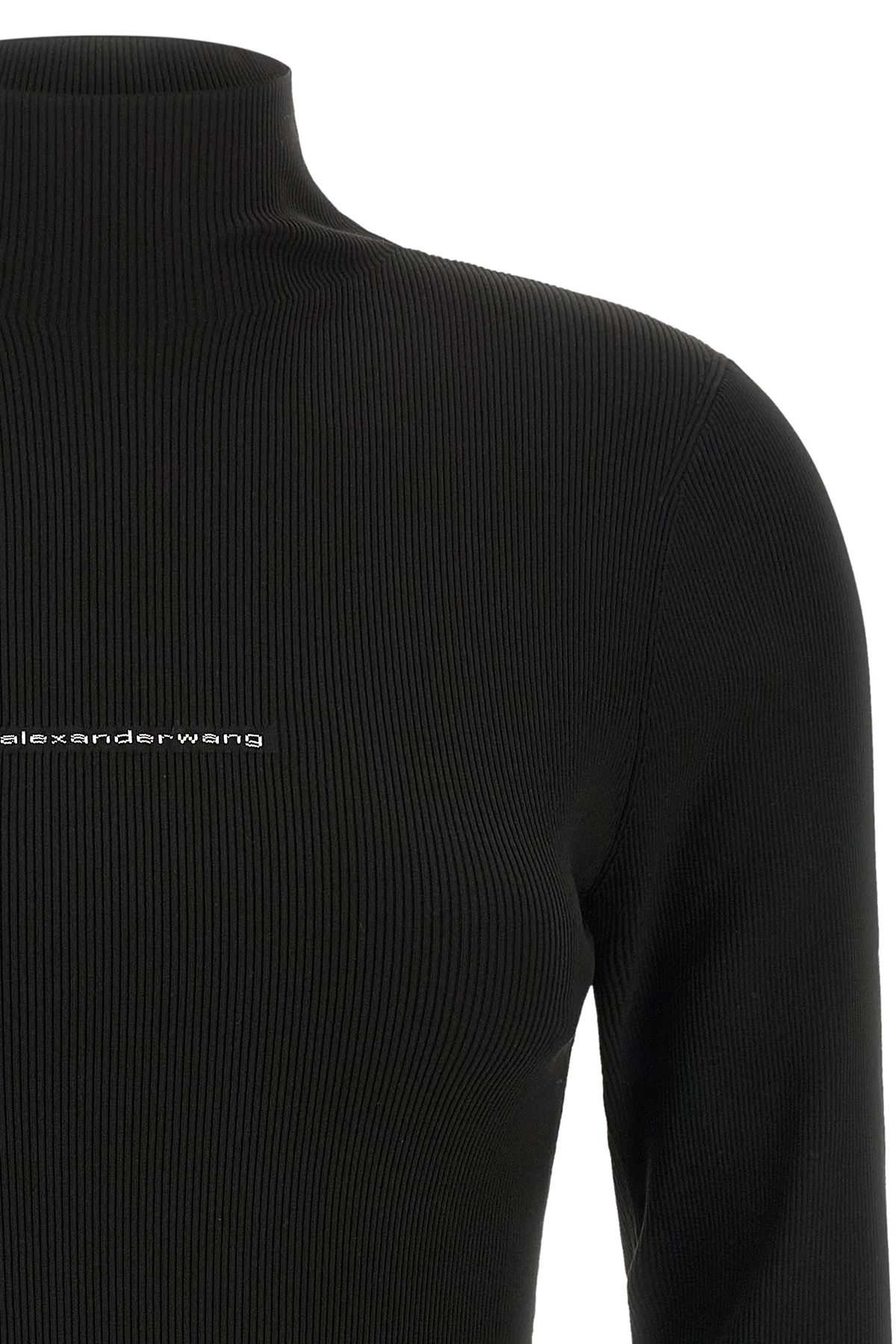 the alexander wang turtleneck sweater defines a tight and sculptural fit
