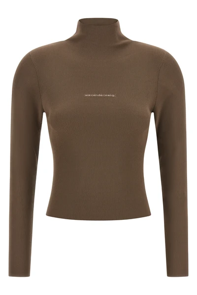 the alexander wang long-sleeved turtleneck shirt redefines contemporary minimali