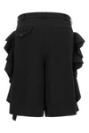 black comme des garçons bermuda shorts