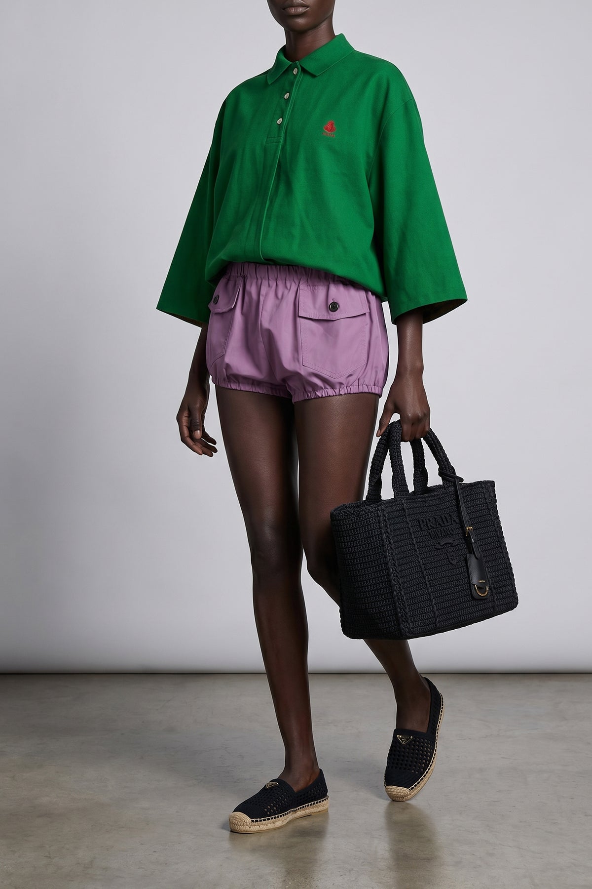 PRADA 36 crochet knit espadrilles