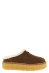 suede sabots