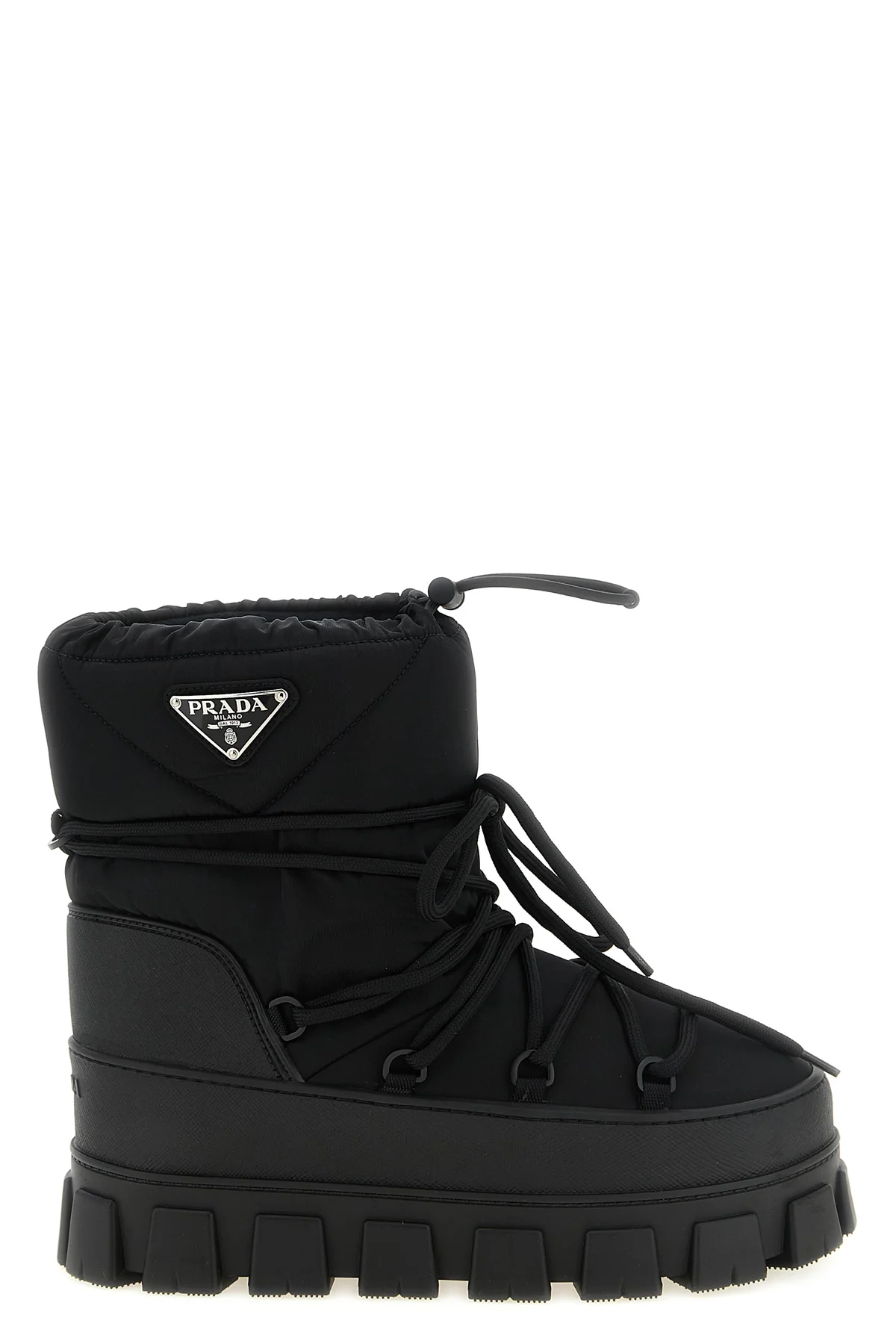 prada snow boots redefine winter aesthetics through a voluminous silhouette and