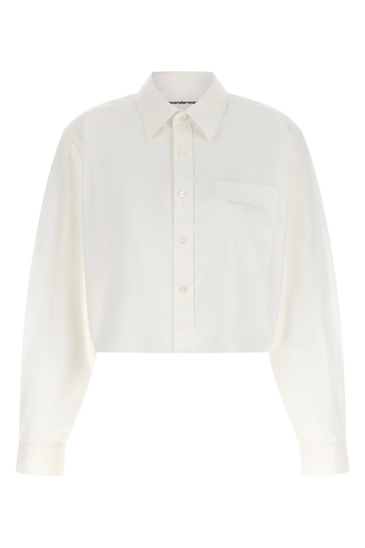 the alexander wang cropped shirt redefines contemporary tailoring through bold v