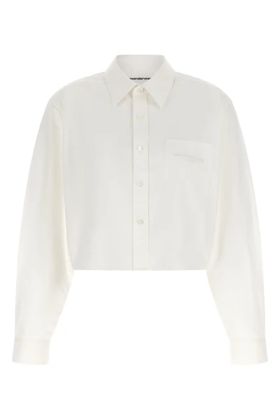 the alexander wang cropped shirt redefines contemporary tailoring through bold v