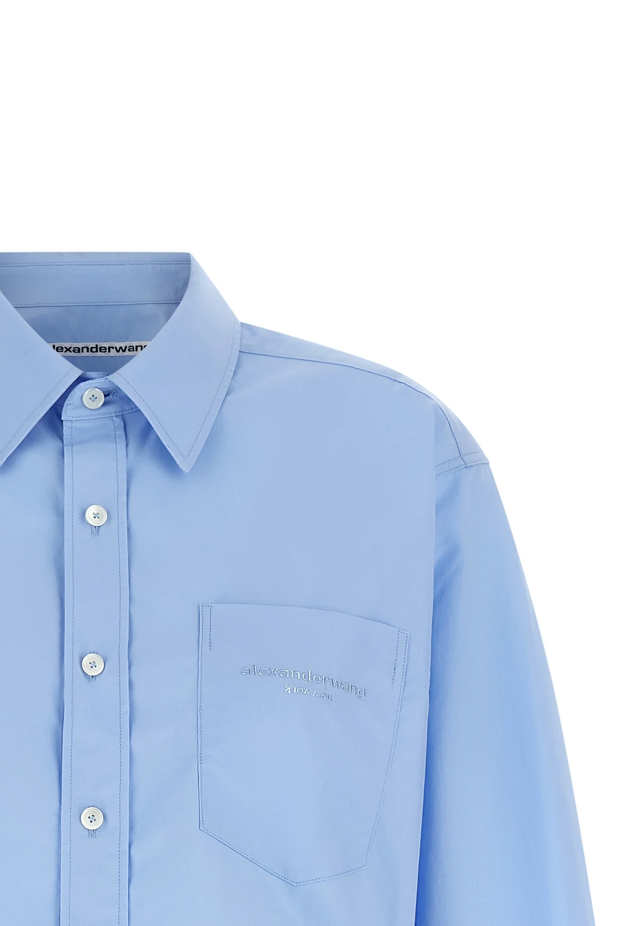the alexander wang cropped shirt reinterprets classic tailoring through contempo