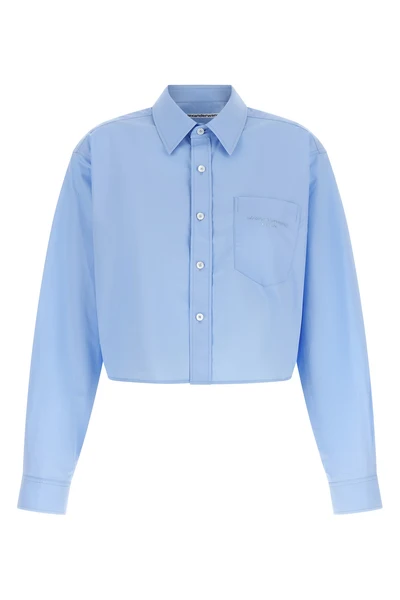 the alexander wang cropped shirt reinterprets classic tailoring through contempo