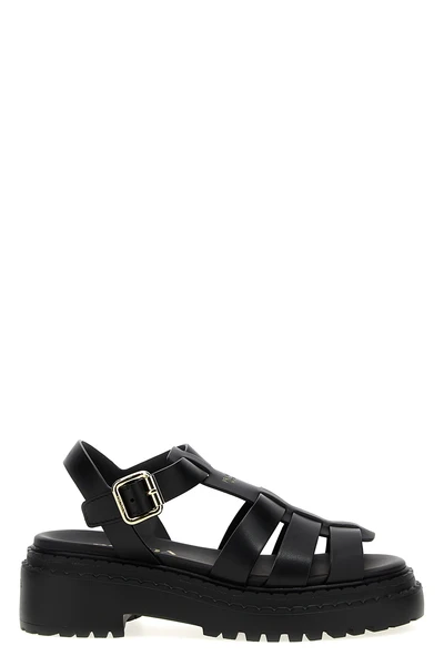 monolith leather sandals
