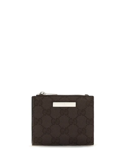 small wallet with plaque