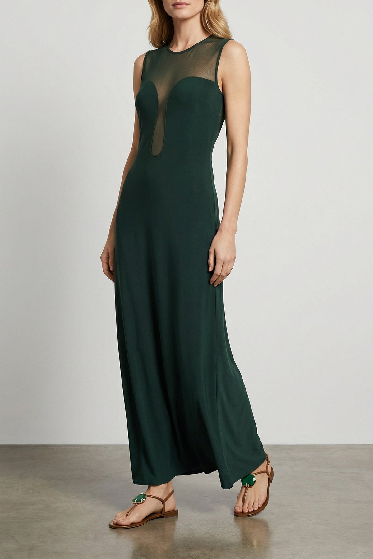 ERES L long scene dress in stretch fabric