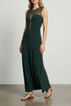 long scene dress in stretch fabric