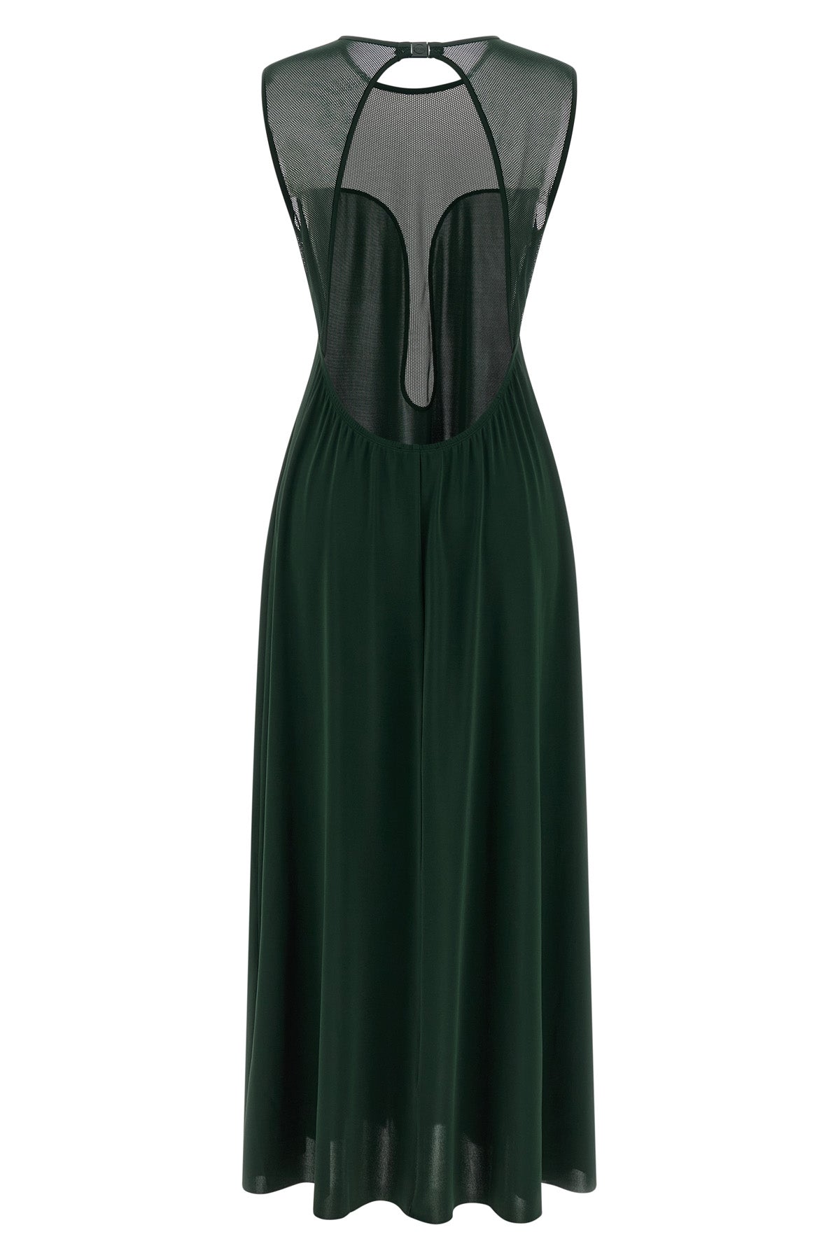 long scene dress in stretch fabric
