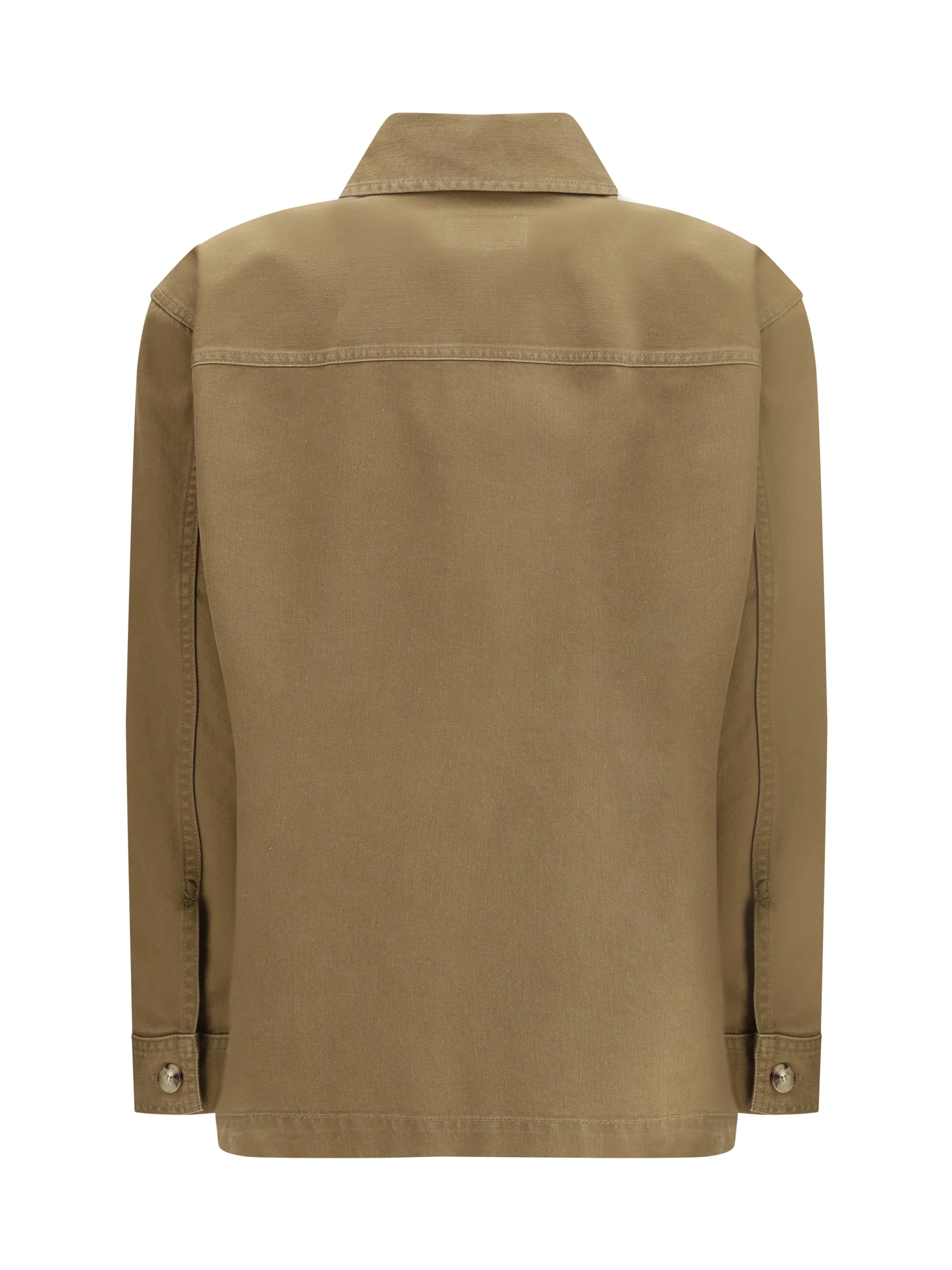 cassandre overshirt in cotton and linen gabardine
