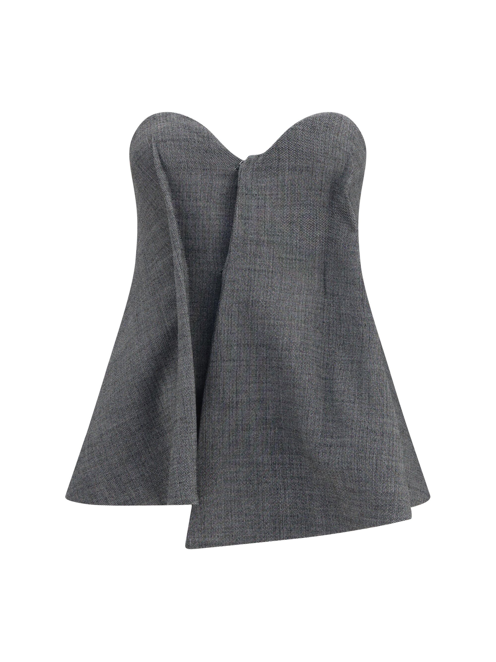 MAGDA BUTRYM 34 asymmetrical wool corset