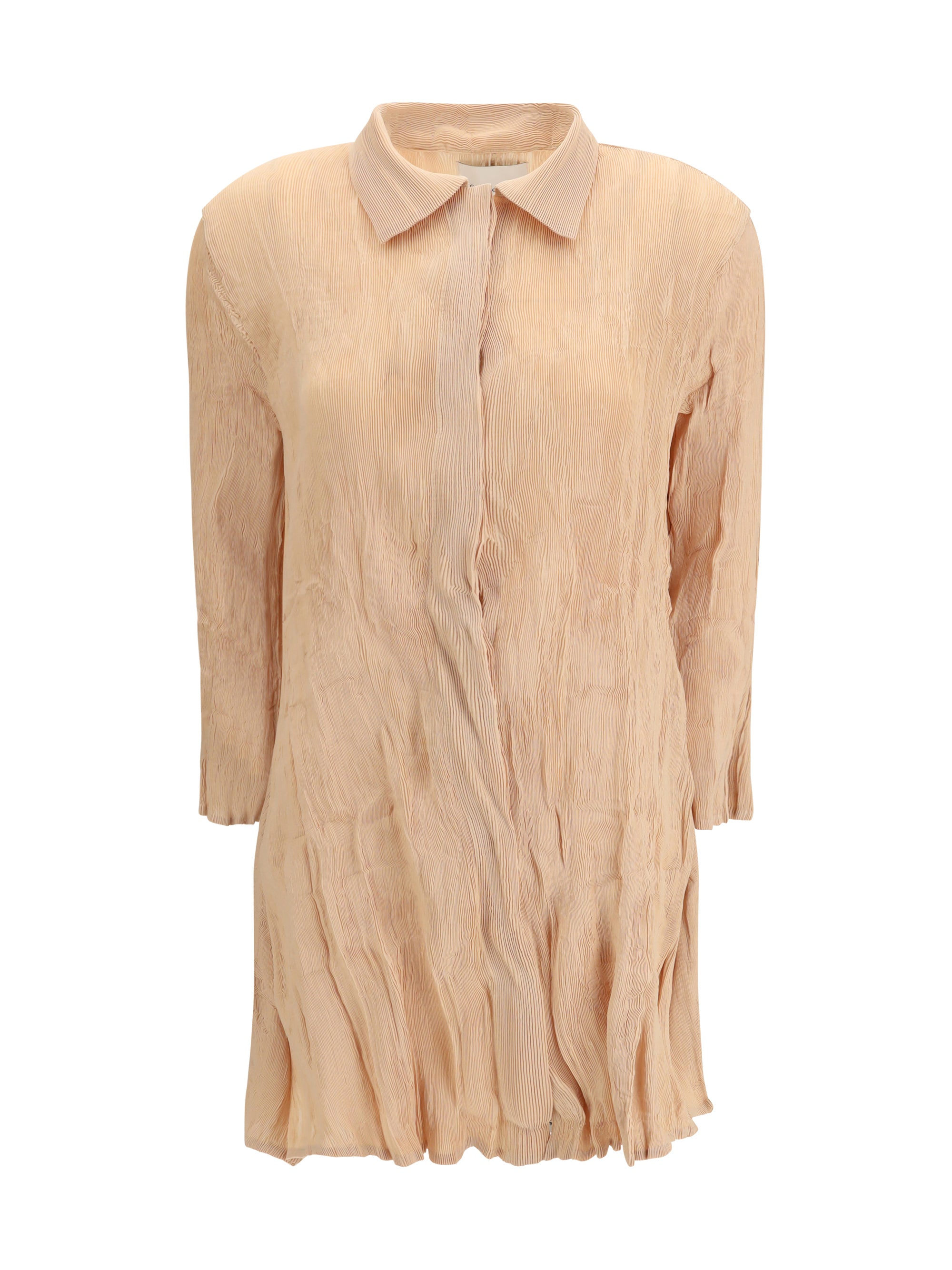 GONGDID DESIGN OS wavy shirt dress 