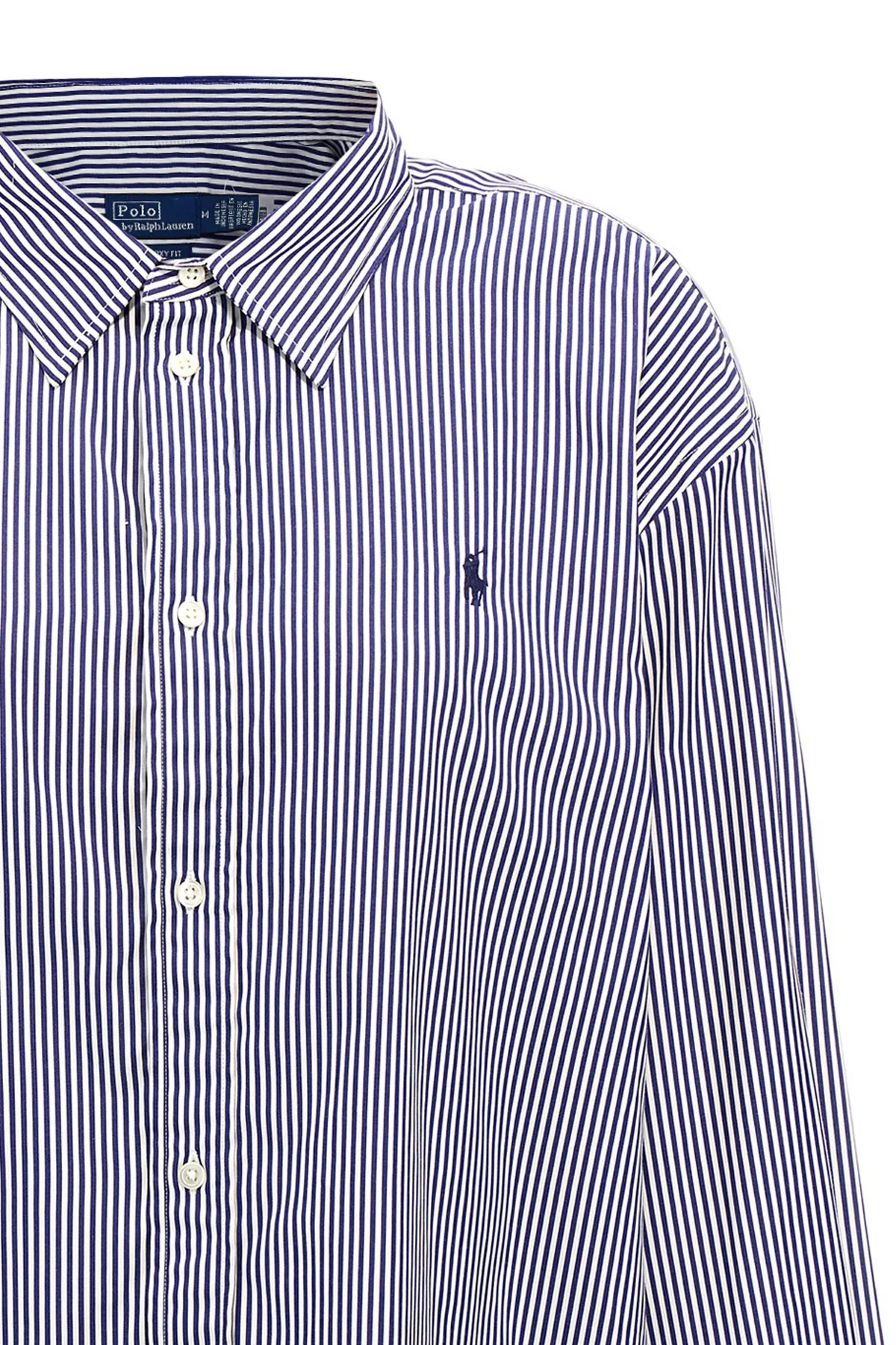 striped cotton poplin shirt