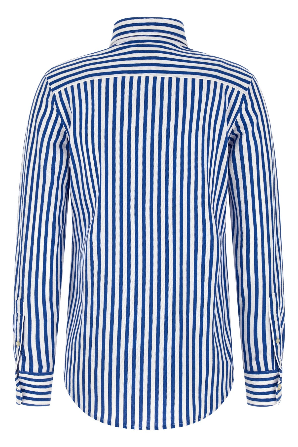 POLO RALPH LAUREN L striped oxford cotton knit shirt