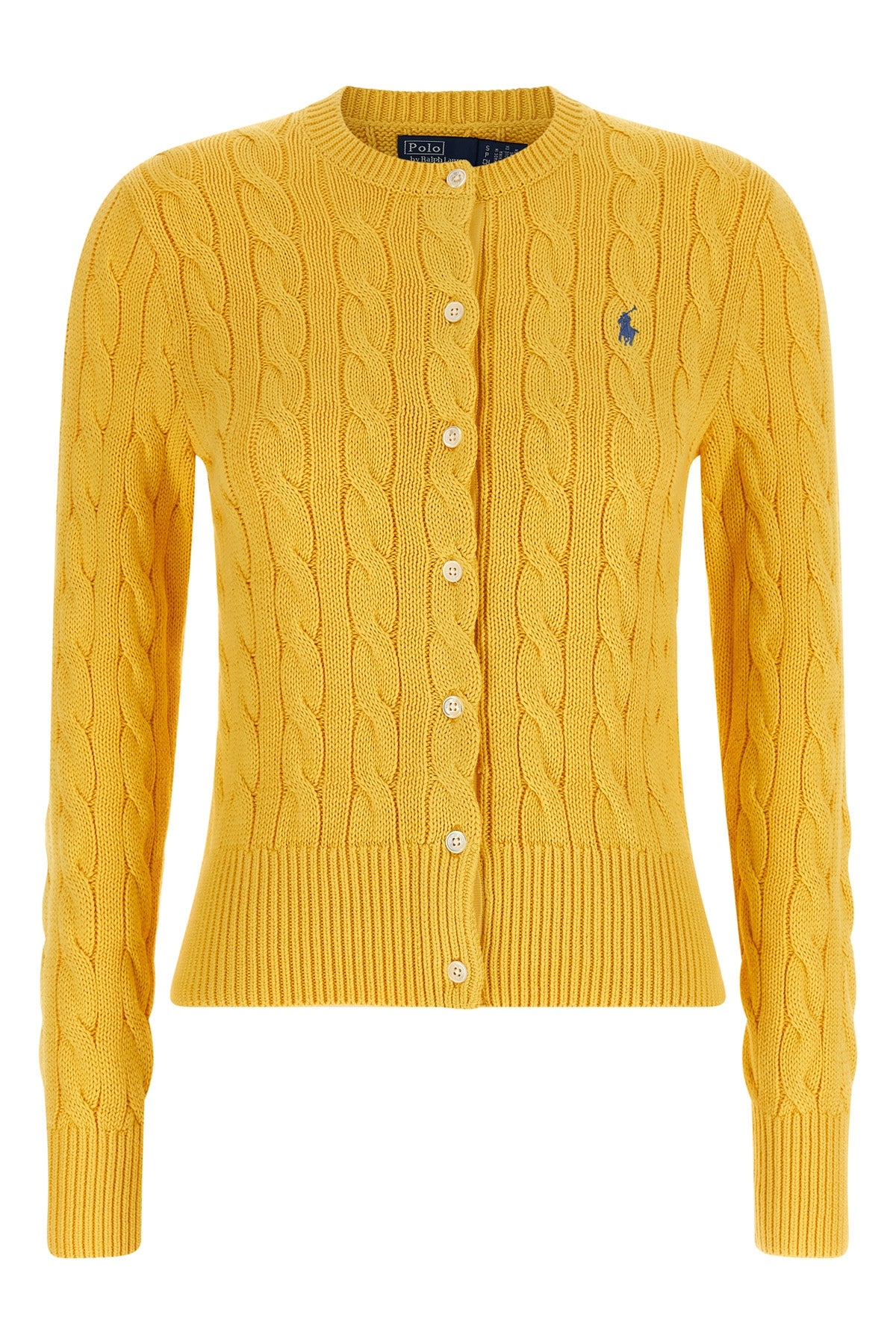 POLO RALPH LAUREN S cardigan in pure cotton braided