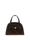 small romy suede top handle bag