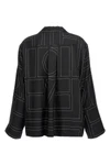 monogram silk shirt