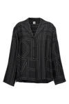monogram silk shirt