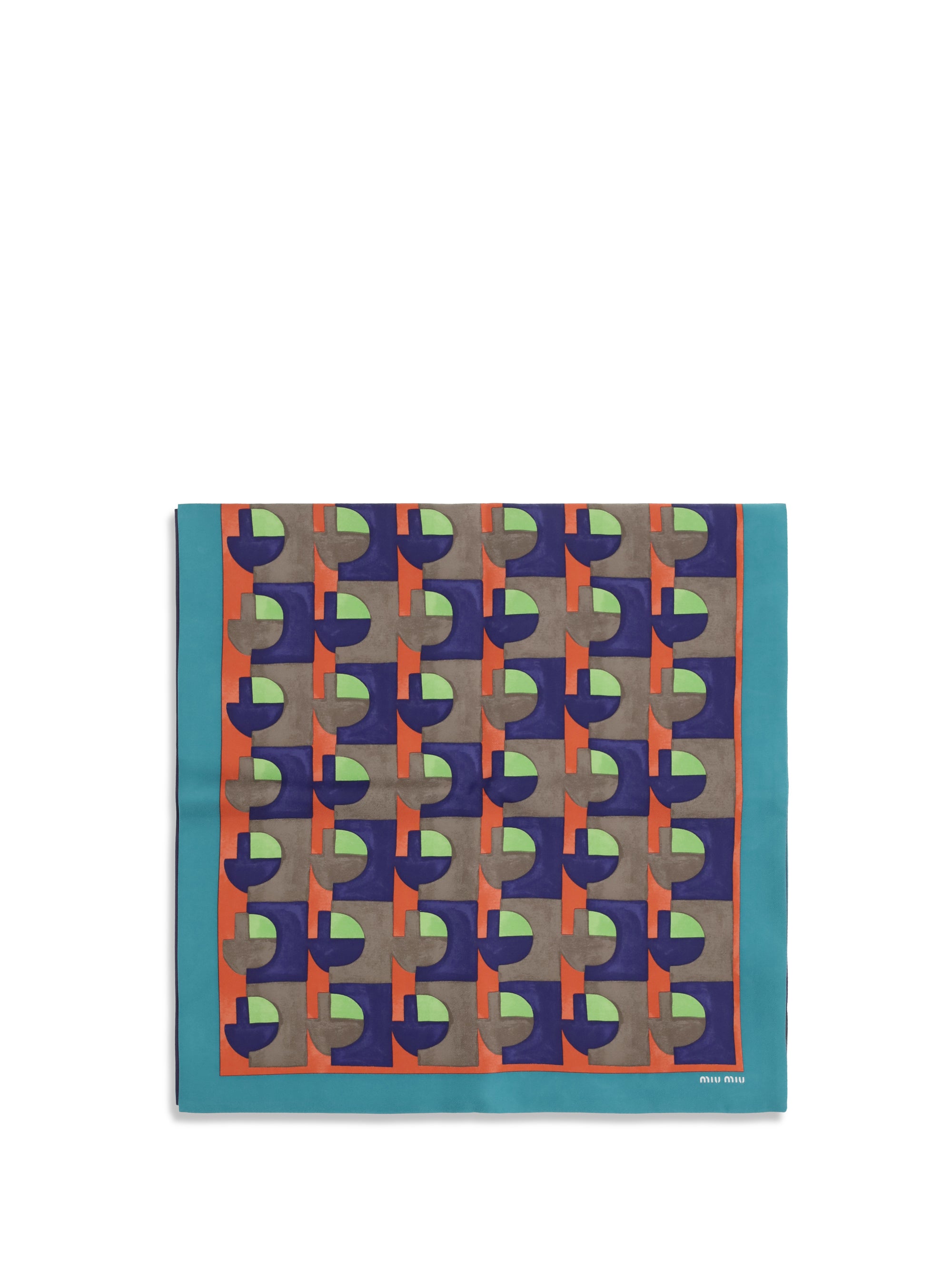 geometric print scarf