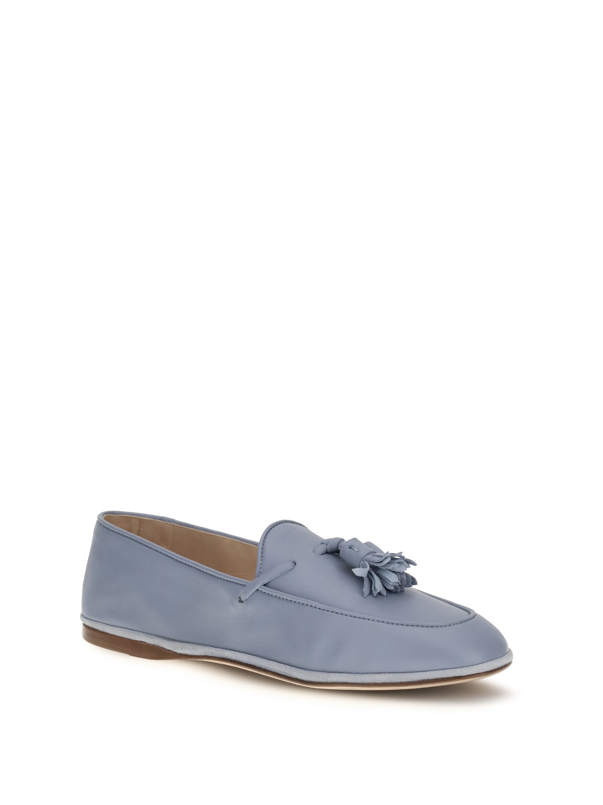 leather tassel loafers
