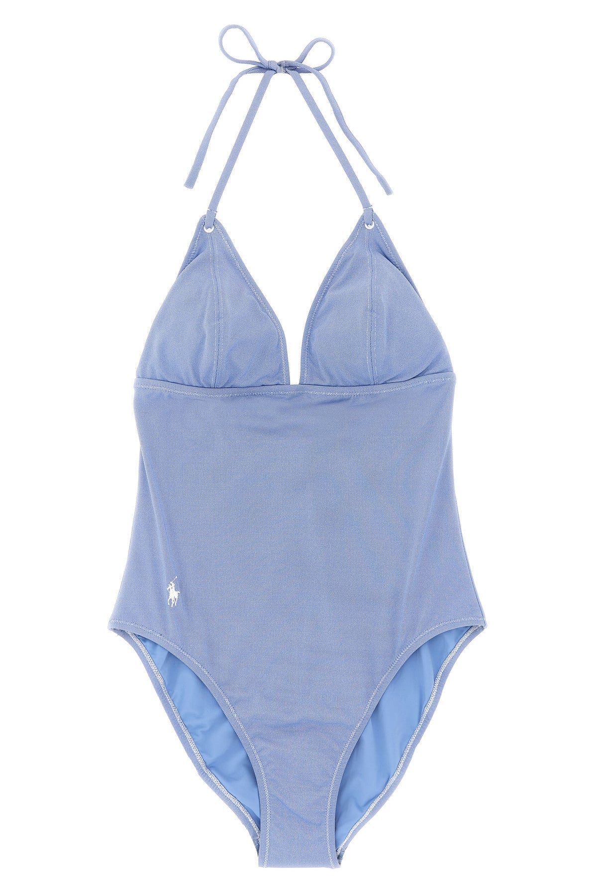 POLO RALPH LAUREN M oxford tech fabric one-piece swimsuit