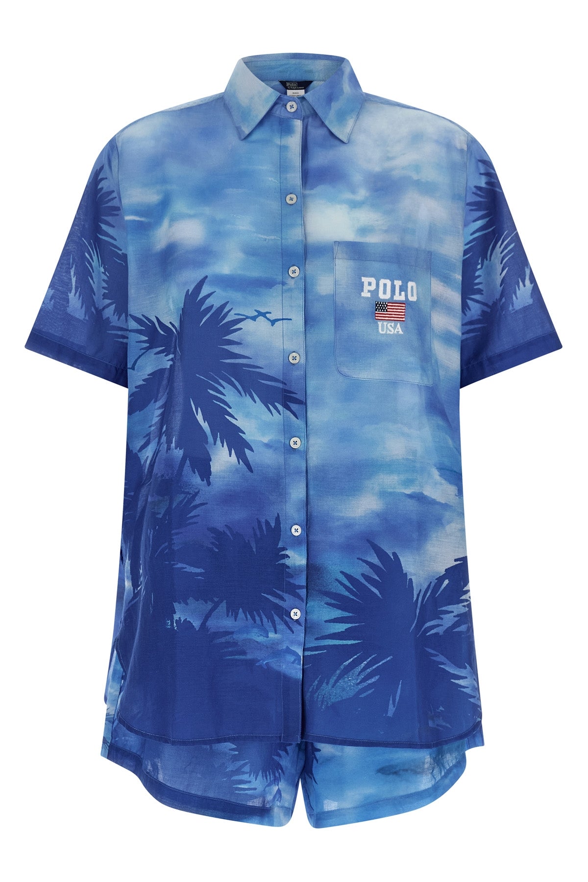 POLO RALPH LAUREN M all over palme print light cotton suit