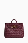 Andiamo Small Intrecciato Leather Tote