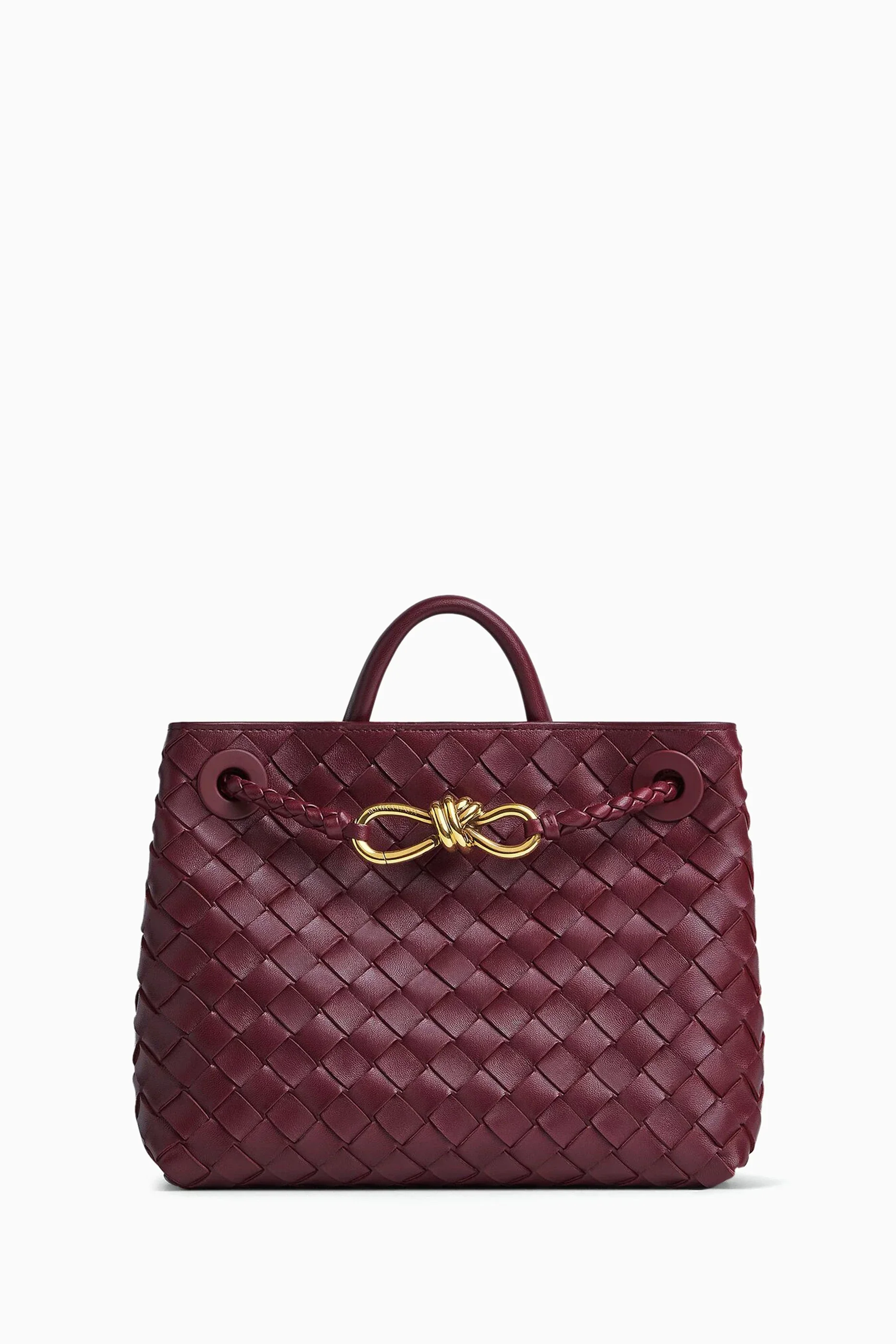 Andiamo Small Intrecciato Leather Tote