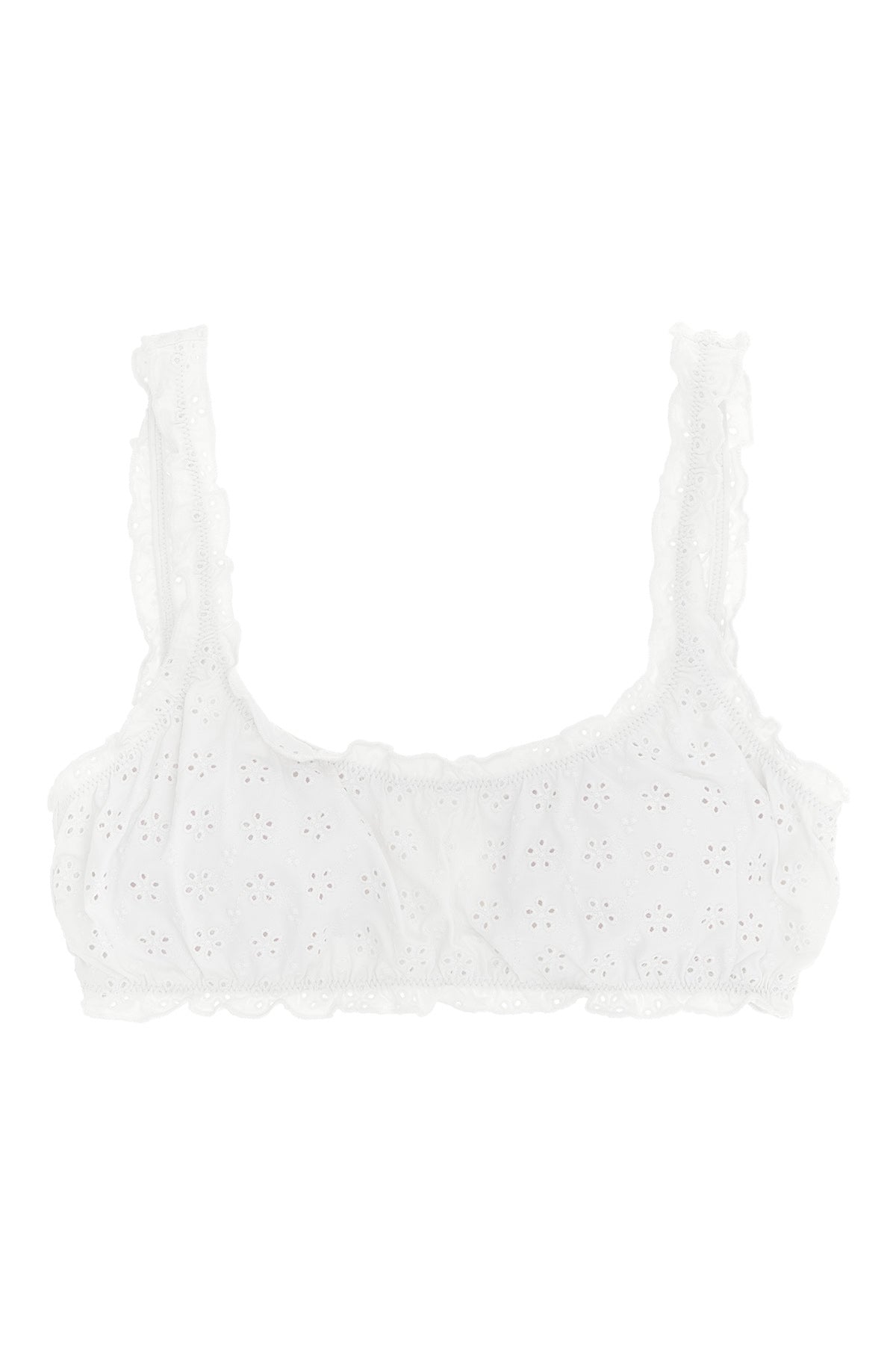 POLO RALPH LAUREN M bikini top in technical fabric sangallo