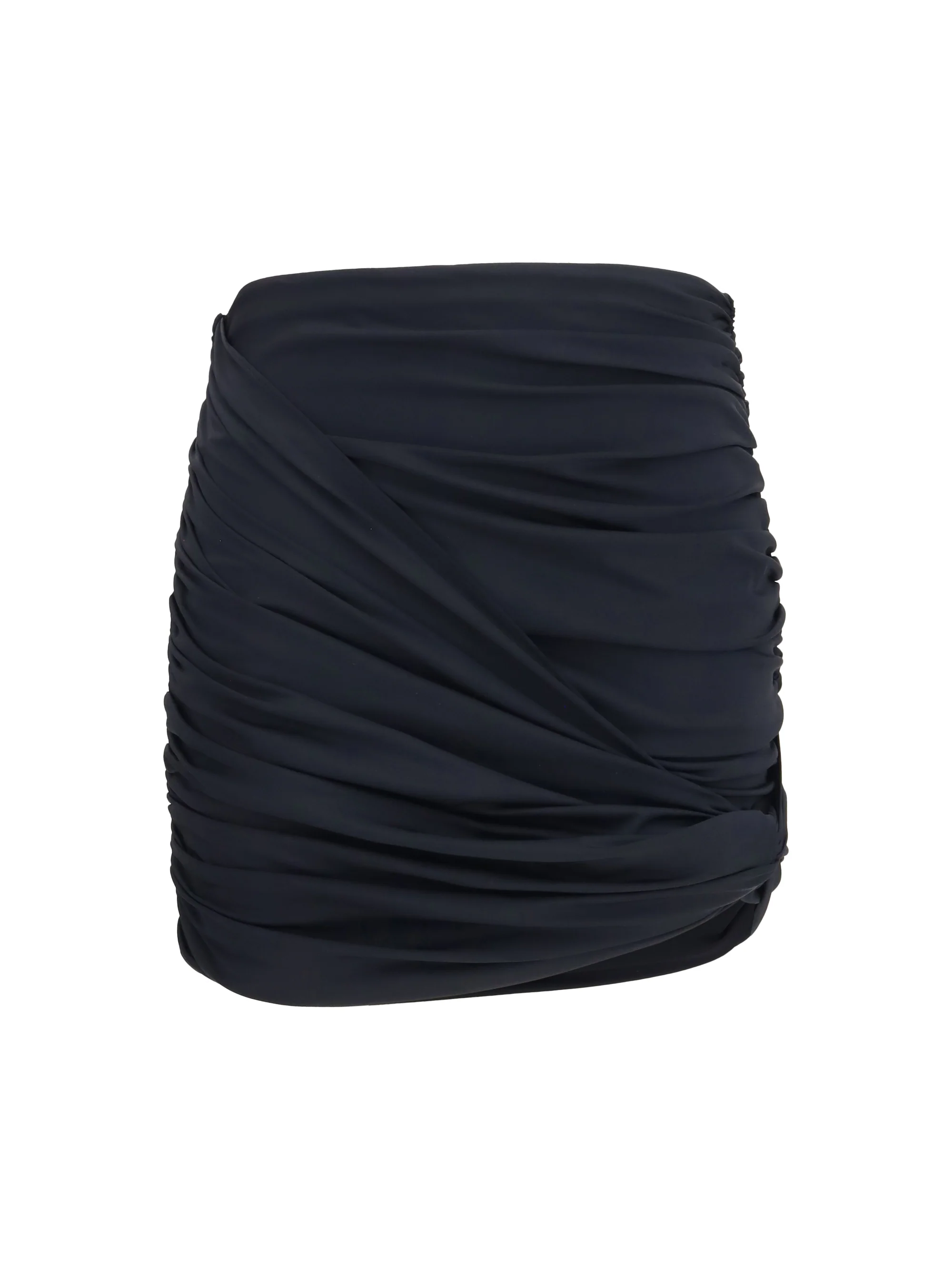 draped swim mini skirt