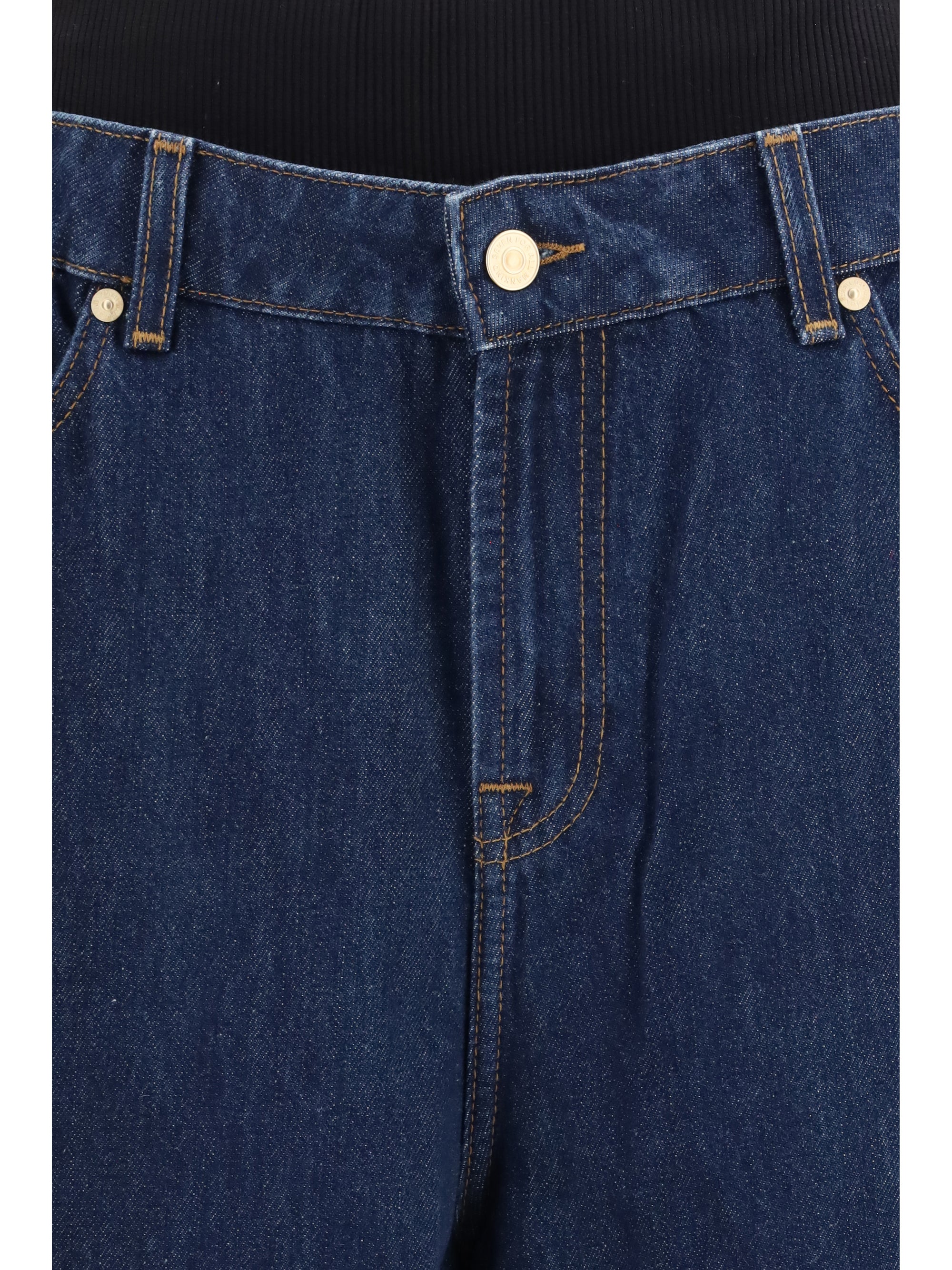slouchy jeans in denim
