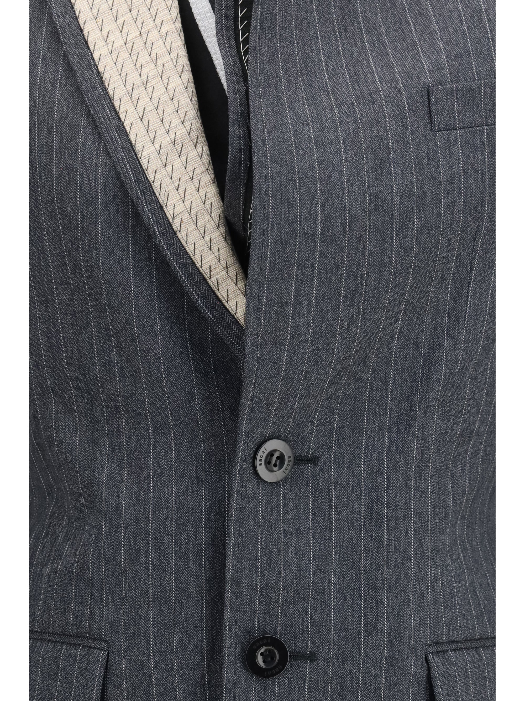pinstripe single breasted jacket
