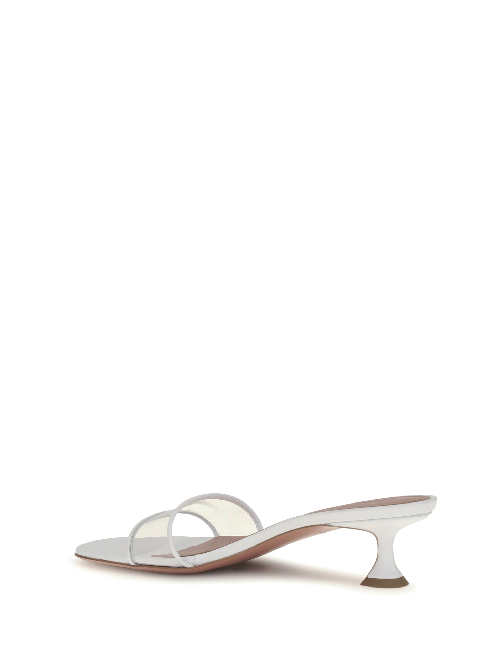 andreea glass mule sandals