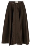 the prada midi skirt redefines the codes of contemporary elegance through the in