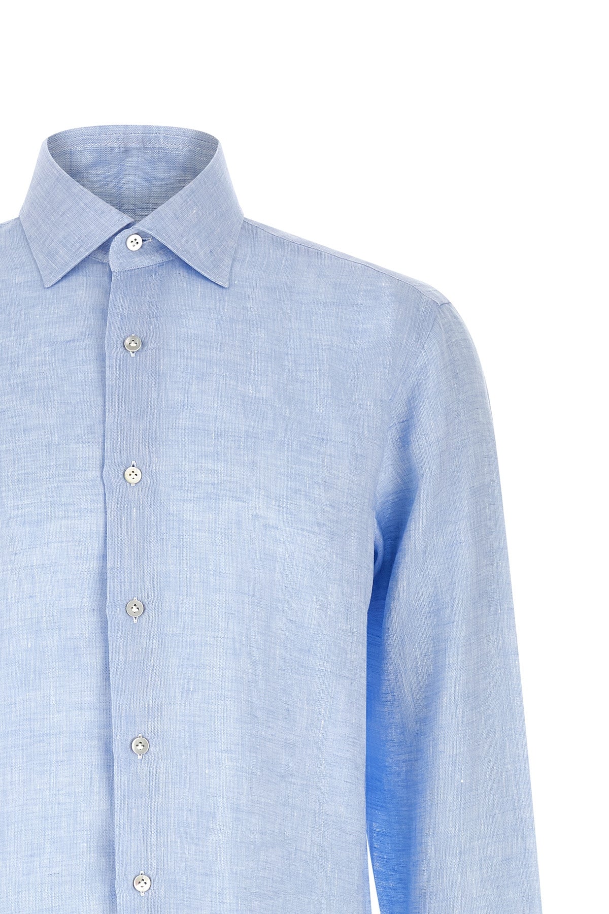 hand-stitched light linen shirt